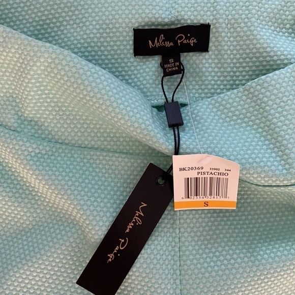 NEW Melissa Paige pistachio pants. Straight leg  wide pull on comfort waist SM
C - Picture 5 of 7